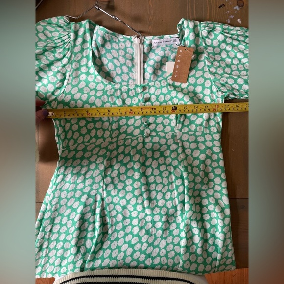 Faithfull the Brand Green and White Dress Size XS - Picture 3 of 8